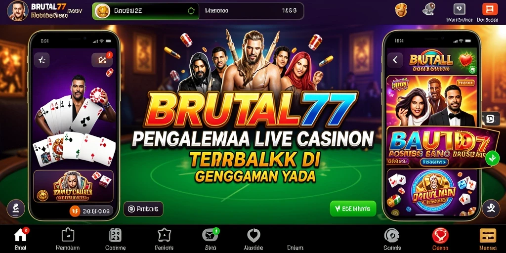 Tampilan menawan dari gameplay BRUTAL77 yang memukau.