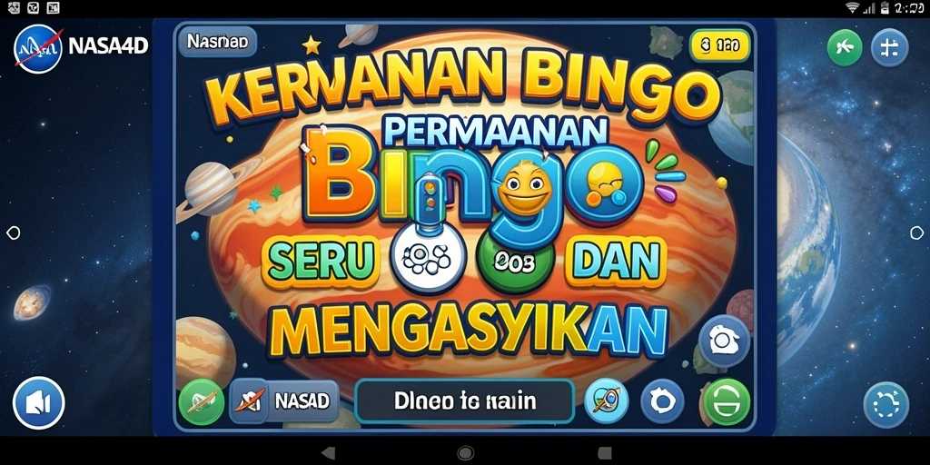 Tampilan utama gameplay Bingo yang menarik di NASA4D.