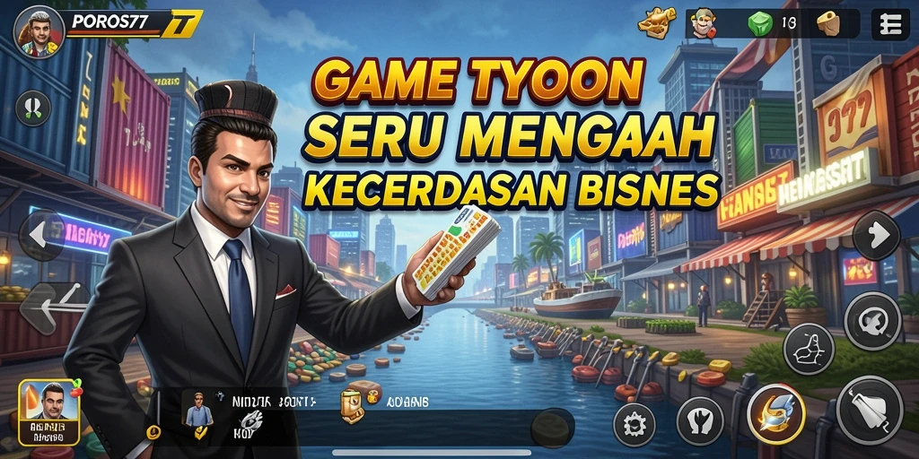 Tampilan gameplay <strong>POROS77</strong> yang penuh warna dan dinamis.