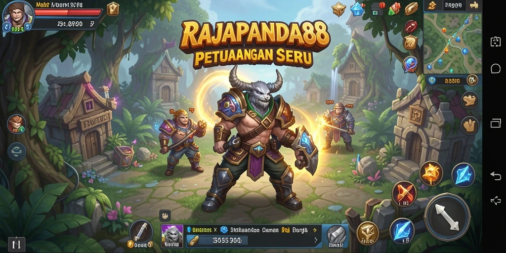 Tampilan gameplay seru dalam RAJAPANDA88 dengan aksi RPG yang mendebarkan.