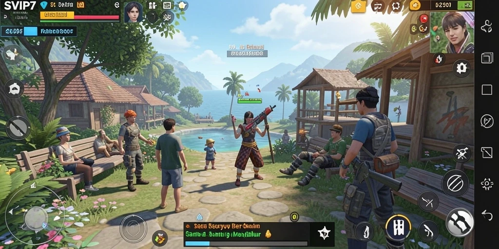 Tampilan gameplay <strong>SVIP7</strong> yang penuh warna dan menyenangkan.
