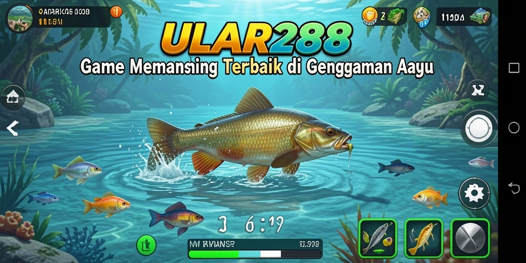 Tampilan menarik dari gameplay ULAR288 yang penuh aksi memancing.
