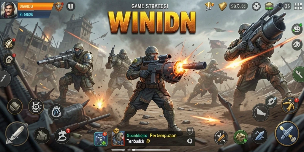Tampilan gameplay strategis dari WINIDN yang seru dan menantang.