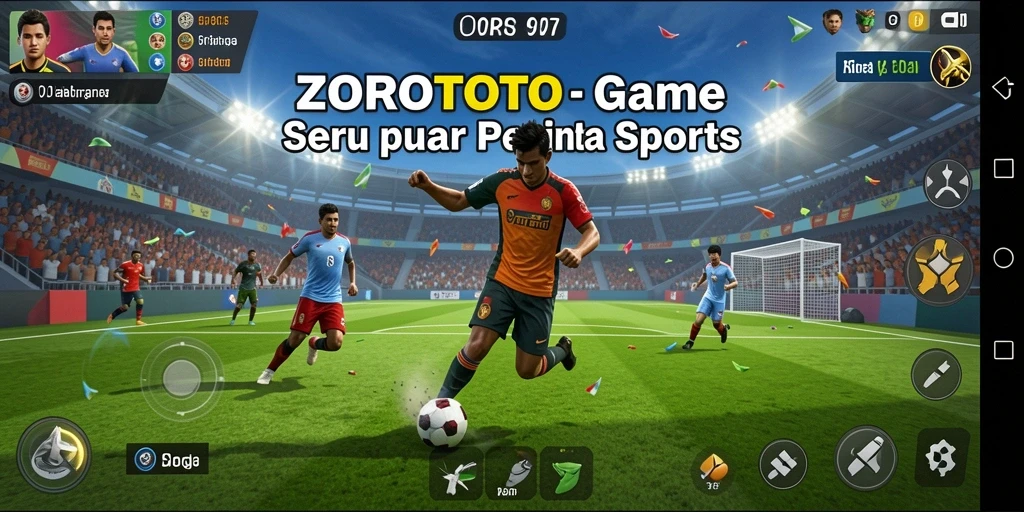 Tampilan gameplay <strong>ZOROTOTO</strong> yang mendebarkan dengan aksi olahraga intens.